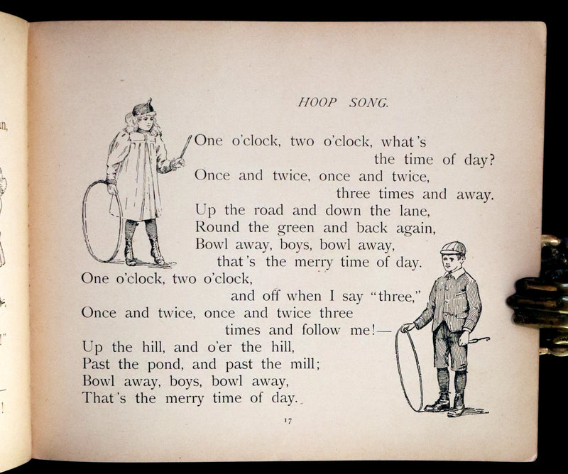 1899 De Wolfe & Fiske Revolving Toy Book - THE HOUSE THAT JACK BUILT with a nice volvelle cover.