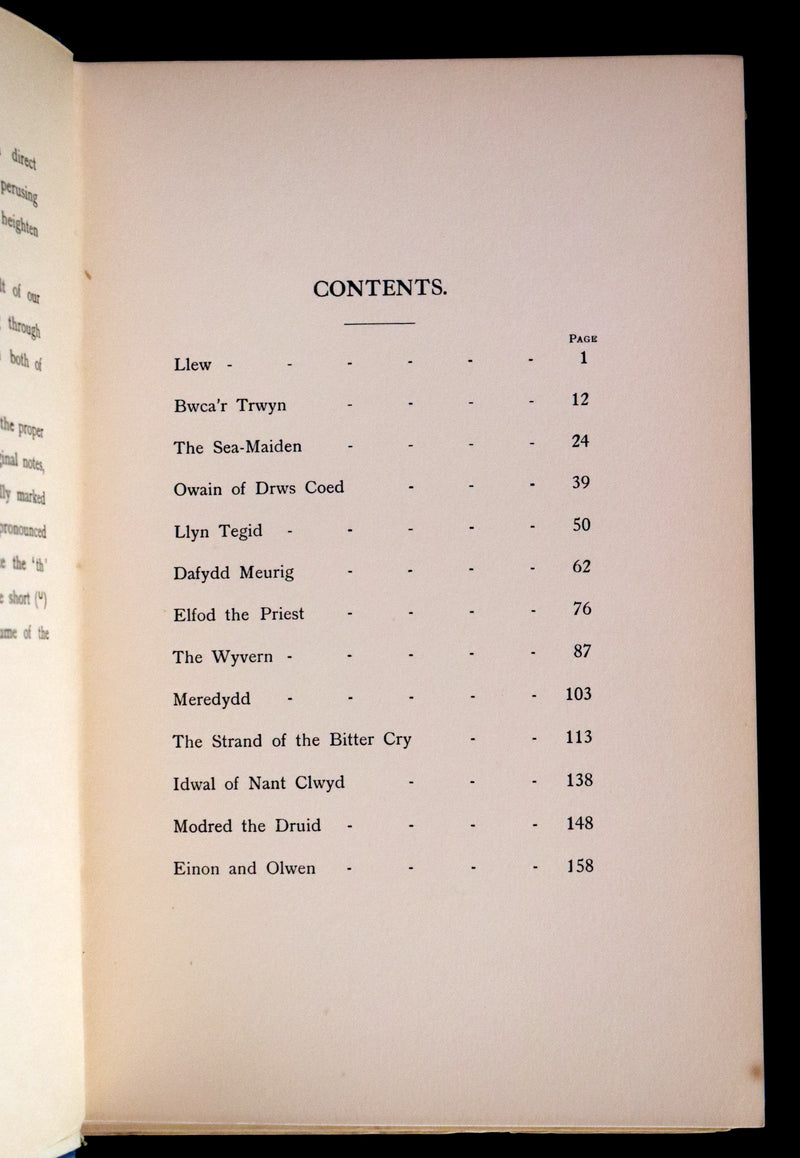 1921 Rare First Edition - FAIRY and WONDER TALES OF ANCIENT WALES Illustrated by Doris Williamson.