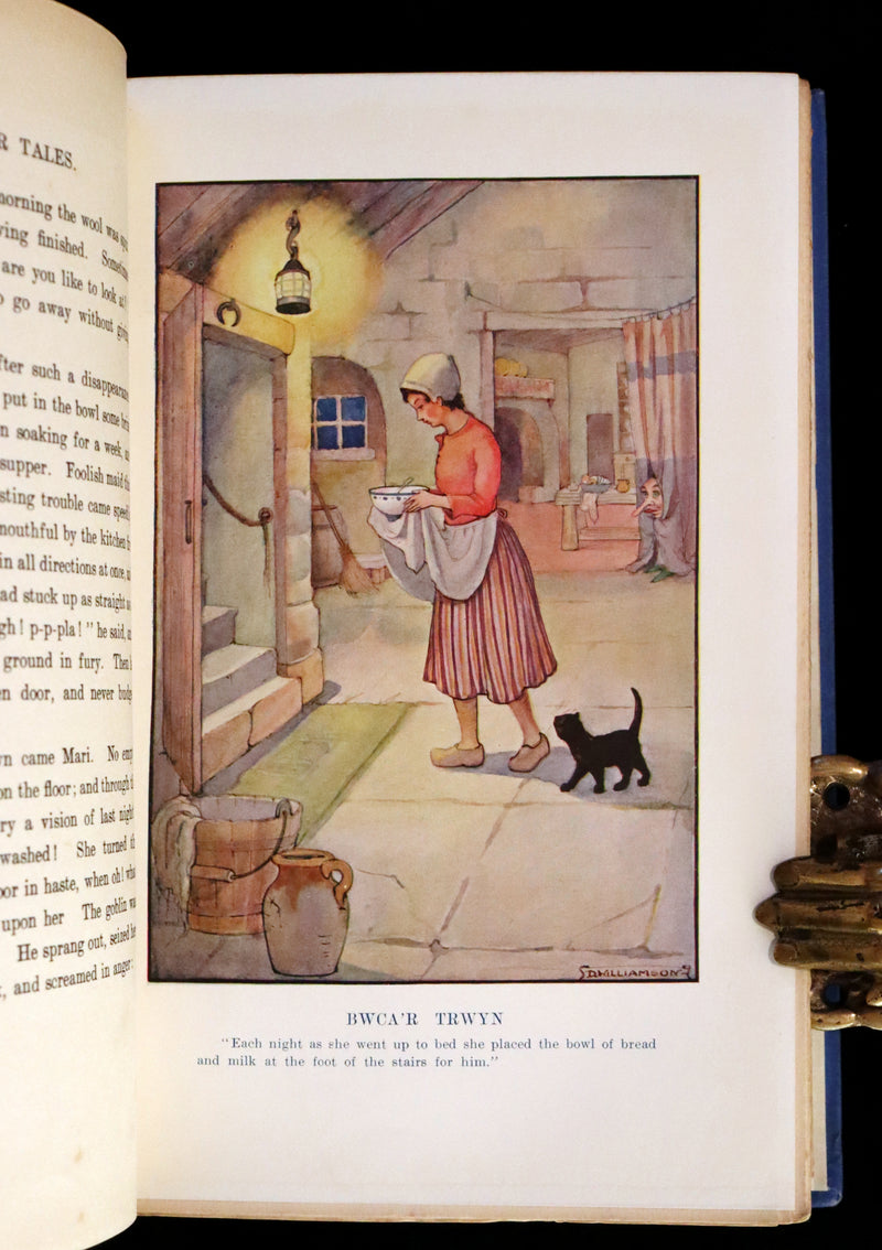 1921 Rare First Edition - FAIRY and WONDER TALES OF ANCIENT WALES Illustrated by Doris Williamson.