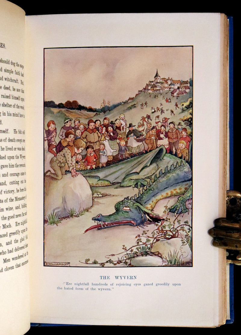 1921 Rare First Edition - FAIRY and WONDER TALES OF ANCIENT WALES Illustrated by Doris Williamson.