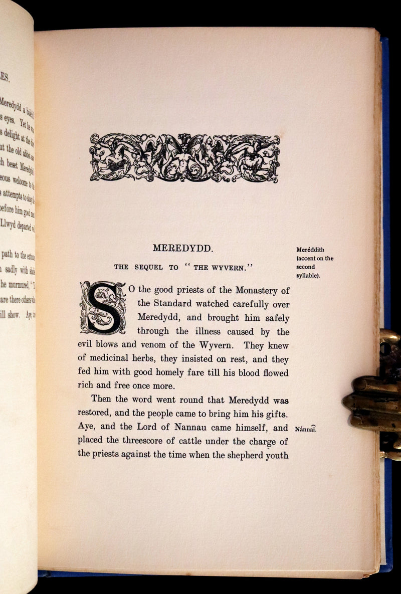 1921 Rare First Edition - FAIRY and WONDER TALES OF ANCIENT WALES Illustrated by Doris Williamson.