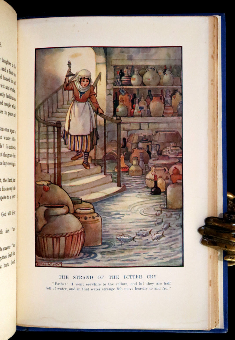 1921 Rare First Edition - FAIRY and WONDER TALES OF ANCIENT WALES Illustrated by Doris Williamson.