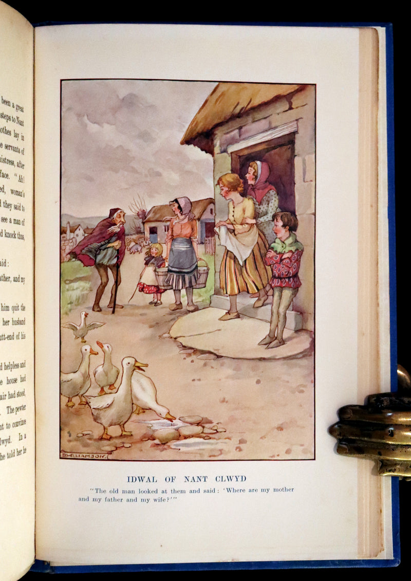 1921 Rare First Edition - FAIRY and WONDER TALES OF ANCIENT WALES Illustrated by Doris Williamson.