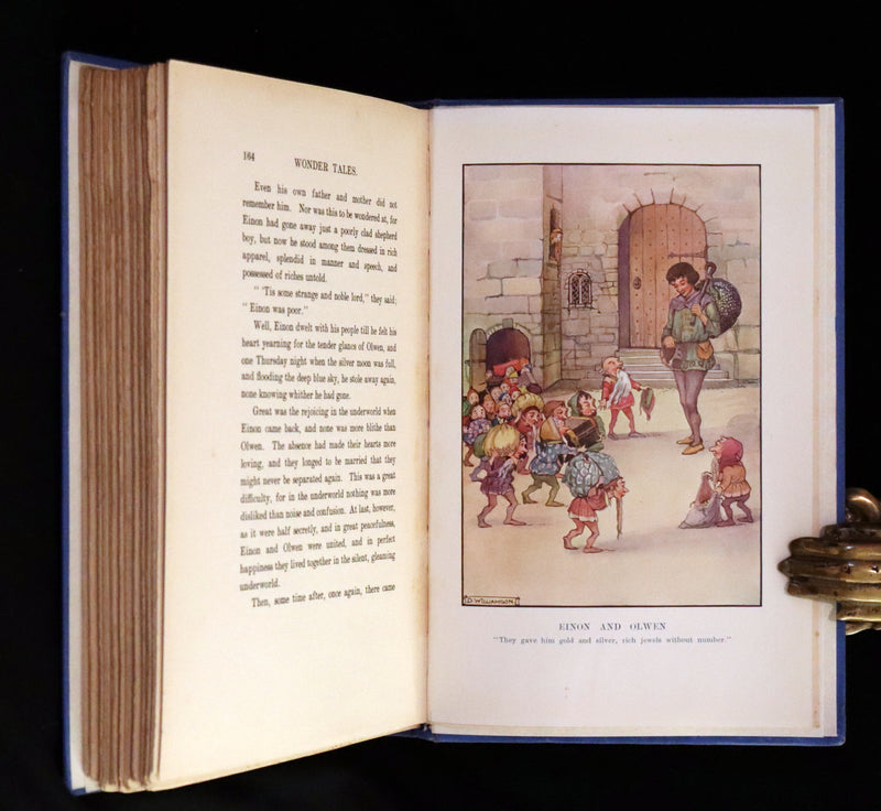 1921 Rare First Edition - FAIRY and WONDER TALES OF ANCIENT WALES Illustrated by Doris Williamson.