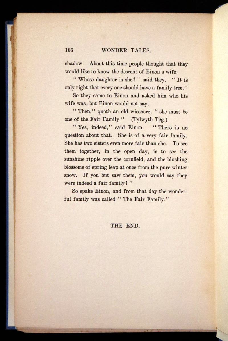 1921 Rare First Edition - FAIRY and WONDER TALES OF ANCIENT WALES Illustrated by Doris Williamson.