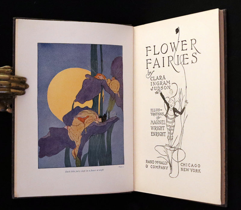 1915 Scarce First Edition - FLOWER FAIRIES by Clara Ingram Judson illustrated by Maginel Wright Enright.
