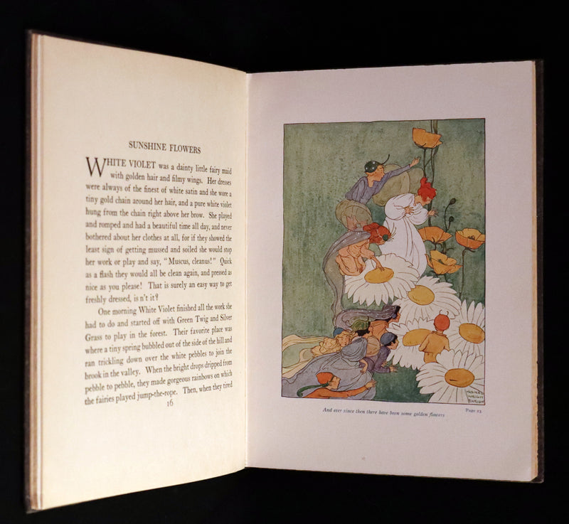 1915 Scarce First Edition - FLOWER FAIRIES by Clara Ingram Judson illustrated by Maginel Wright Enright.