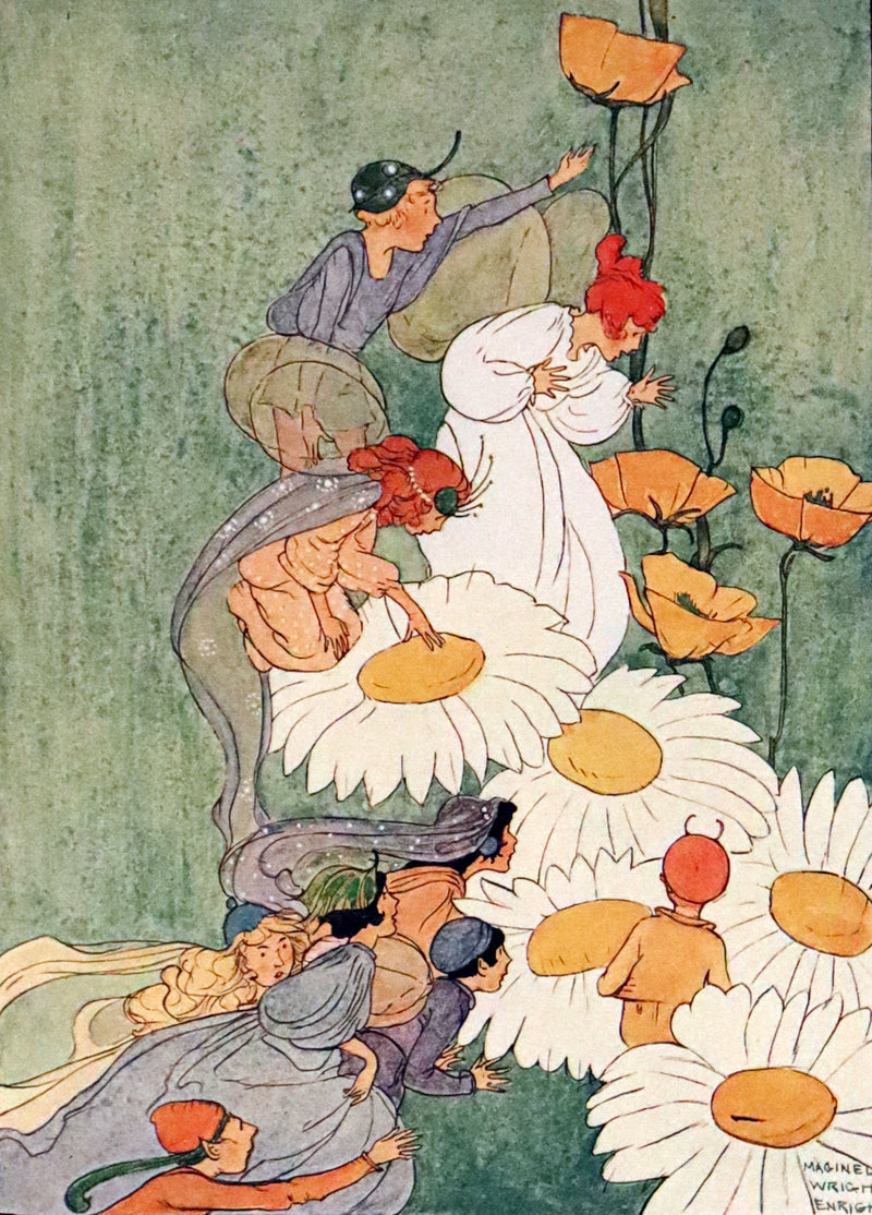 1915 Scarce First Edition - FLOWER FAIRIES by Clara Ingram Judson illustrated by Maginel Wright Enright.