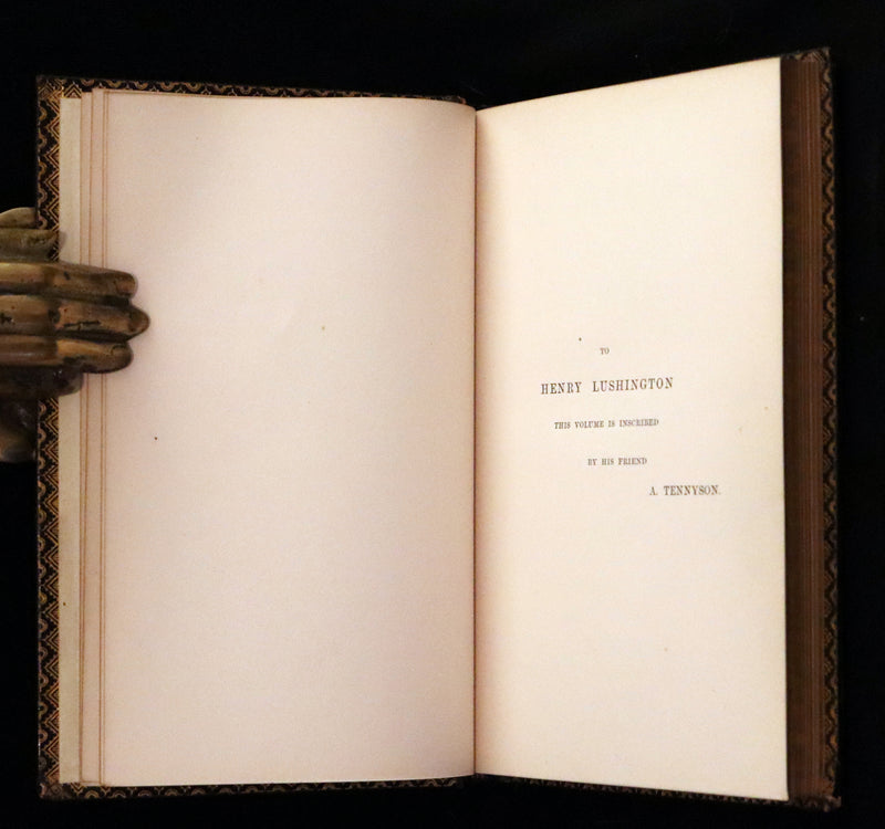 1864 Rare book in a nice morocco leather binding - The PRINCESS by Alfred Lord Tennyson.