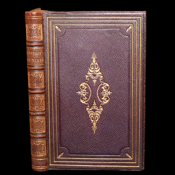 1864 Rare book in a nice morocco leather binding - The PRINCESS by Alfred Lord Tennyson.