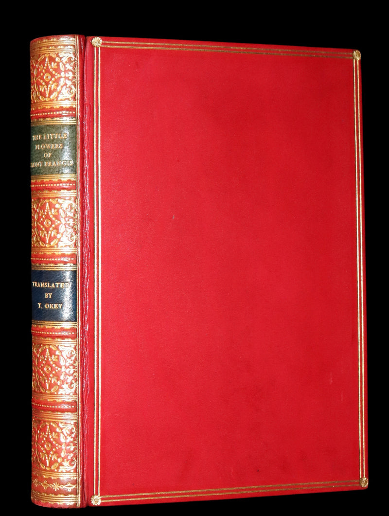 1930 Beautiful Riviere Binding - The Little Flowers of Saint Francis, 14th-century legends about St. Francis of Assisi.