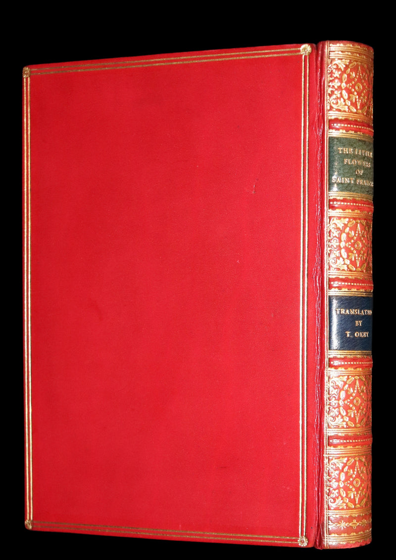 1930 Beautiful Riviere Binding - The Little Flowers of Saint Francis, 14th-century legends about St. Francis of Assisi.