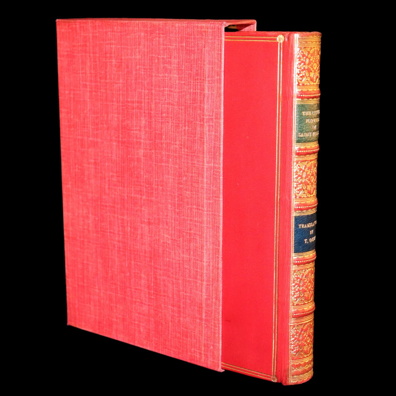 1930 Beautiful Riviere Binding - The Little Flowers of Saint Francis, 14th-century legends about St. Francis of Assisi.