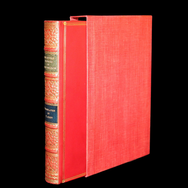 1930 Beautiful Riviere Binding - The Little Flowers of Saint Francis, 14th-century legends about St. Francis of Assisi.