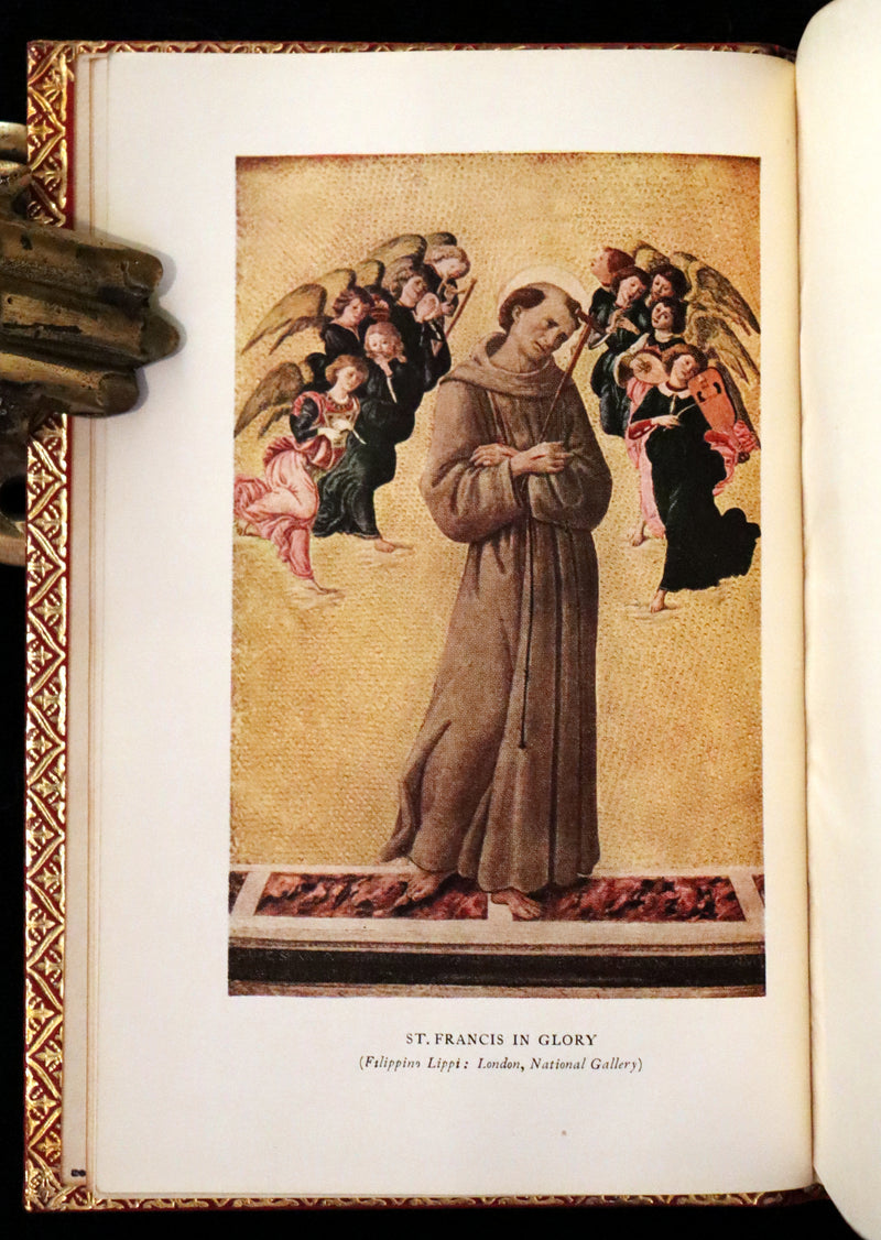 1930 Beautiful Riviere Binding - The Little Flowers of Saint Francis, 14th-century legends about St. Francis of Assisi.