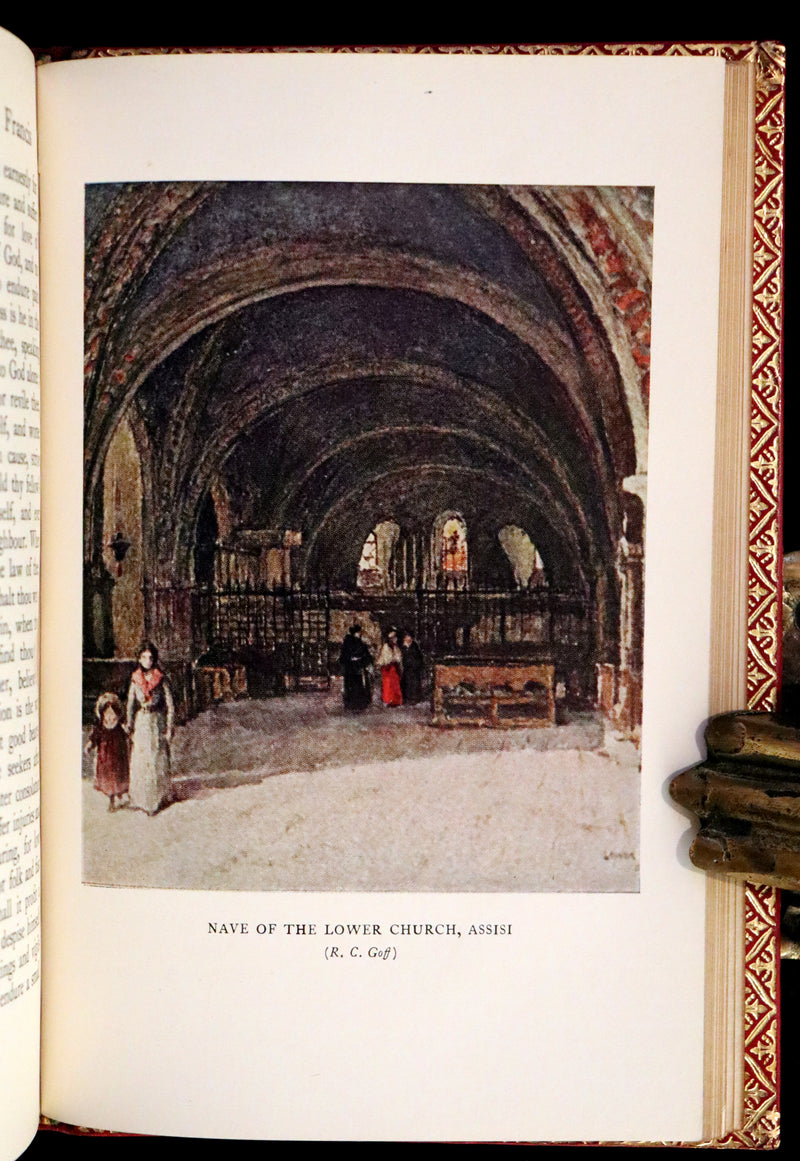 1930 Beautiful Riviere Binding - The Little Flowers of Saint Francis, 14th-century legends about St. Francis of Assisi.