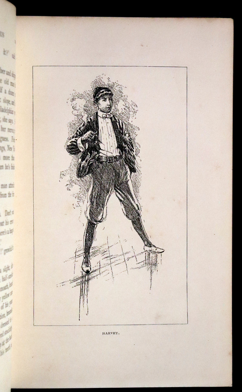 1897 Rare First Edition - CAPTAINS COURAGEOUS. A Story of the Grand Banks by Rudyard Kipling. Illustrated.