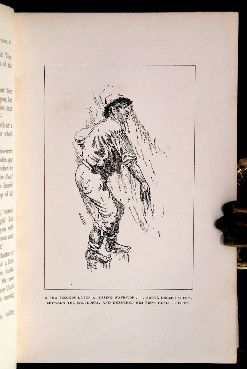 1897 Rare First Edition - CAPTAINS COURAGEOUS. A Story of the Grand Banks by Rudyard Kipling. Illustrated.