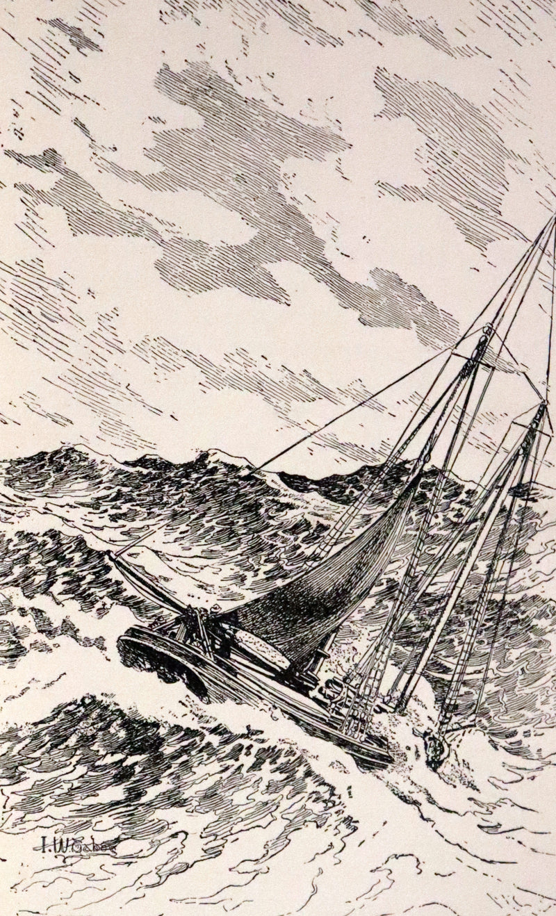 1897 Rare First Edition - CAPTAINS COURAGEOUS. A Story of the Grand Banks by Rudyard Kipling. Illustrated.