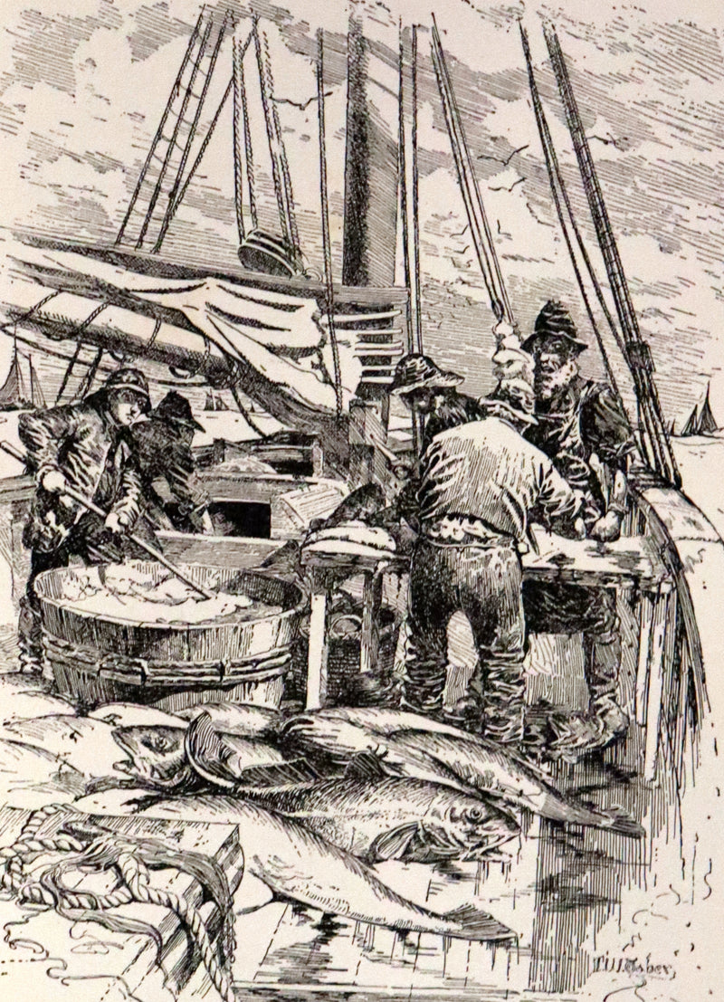 1897 Rare First Edition - CAPTAINS COURAGEOUS. A Story of the Grand Banks by Rudyard Kipling. Illustrated.