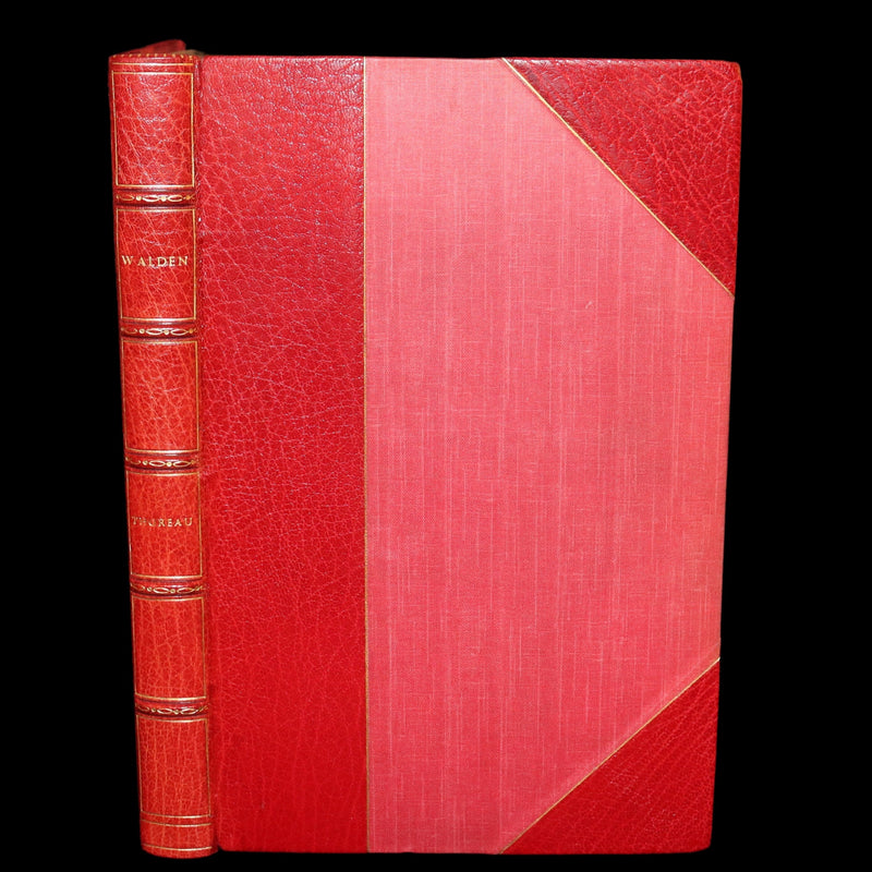 1944 Rare in a Beautiful Bayntun Binding - WALDEN or, Life in the Woods by Henry David Thoreau. First edition illustrated by ALDREN A. WATSON.