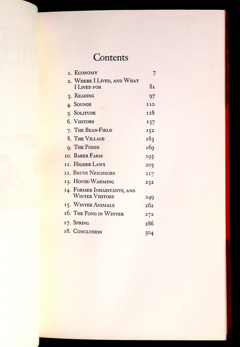 1944 Rare in a Beautiful Bayntun Binding - WALDEN or, Life in the Woods by Henry David Thoreau. First edition illustrated by ALDREN A. WATSON.