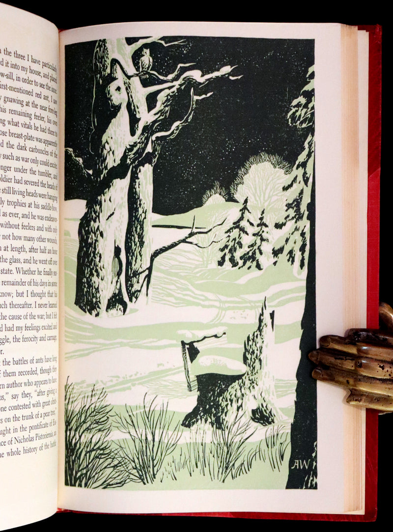 1944 Rare in a Beautiful Bayntun Binding - WALDEN or, Life in the Woods by Henry David Thoreau. First edition illustrated by ALDREN A. WATSON.