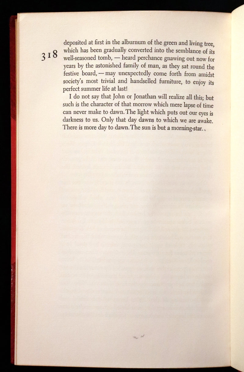 1944 Rare in a Beautiful Bayntun Binding - WALDEN or, Life in the Woods by Henry David Thoreau. First edition illustrated by ALDREN A. WATSON.