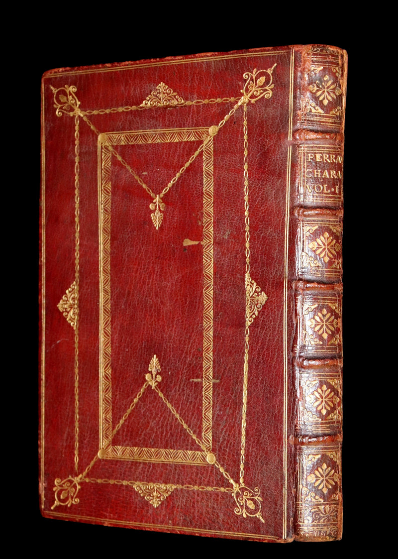 1704 Scarce First English Edition ~ Charles Perrault, Characters Historical and Panegyrical of the Greatest Men that have appeared in France. Volume I.