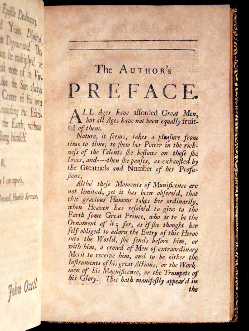 1704 Scarce First English Edition ~ Charles Perrault, Characters Historical and Panegyrical of the Greatest Men that have appeared in France. Volume I.