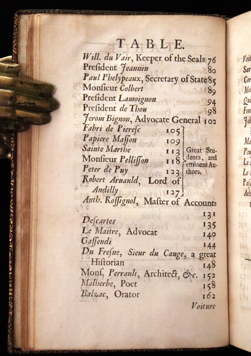 1704 Scarce First English Edition ~ Charles Perrault, Characters Historical and Panegyrical of the Greatest Men that have appeared in France. Volume I.