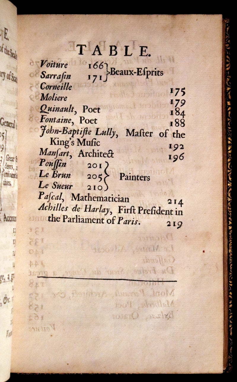 1704 Scarce First English Edition ~ Charles Perrault, Characters Historical and Panegyrical of the Greatest Men that have appeared in France. Volume I.