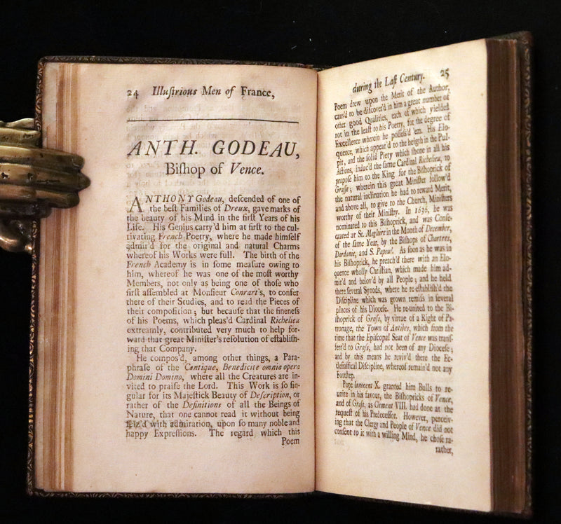 1704 Scarce First English Edition ~ Charles Perrault, Characters Historical and Panegyrical of the Greatest Men that have appeared in France. Volume I.