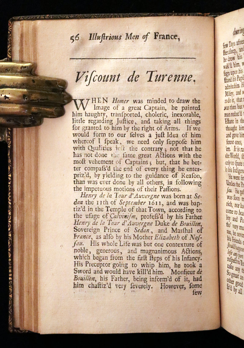 1704 Scarce First English Edition ~ Charles Perrault, Characters Historical and Panegyrical of the Greatest Men that have appeared in France. Volume I.