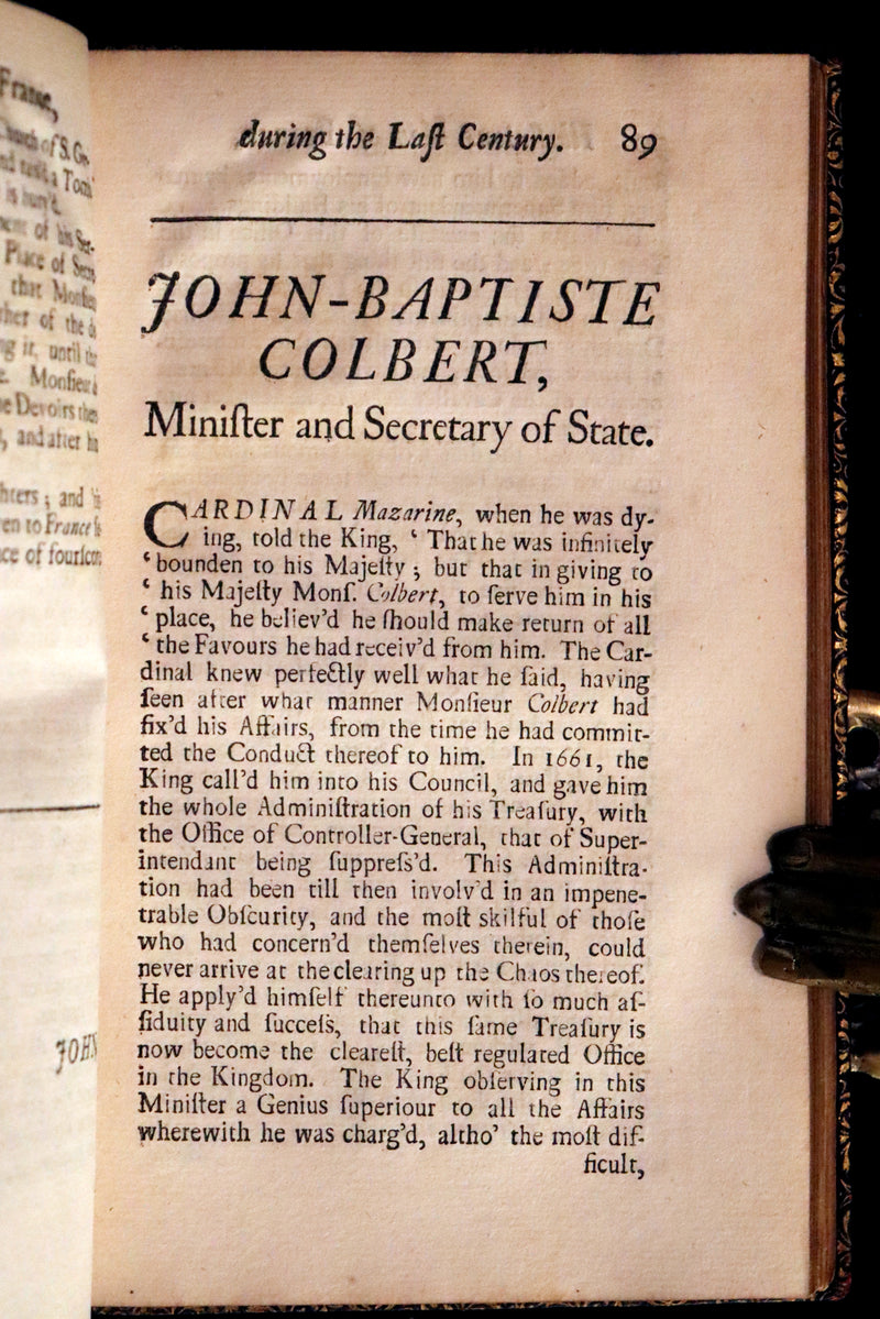 1704 Scarce First English Edition ~ Charles Perrault, Characters Historical and Panegyrical of the Greatest Men that have appeared in France. Volume I.