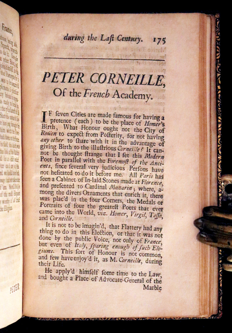 1704 Scarce First English Edition ~ Charles Perrault, Characters Historical and Panegyrical of the Greatest Men that have appeared in France. Volume I.
