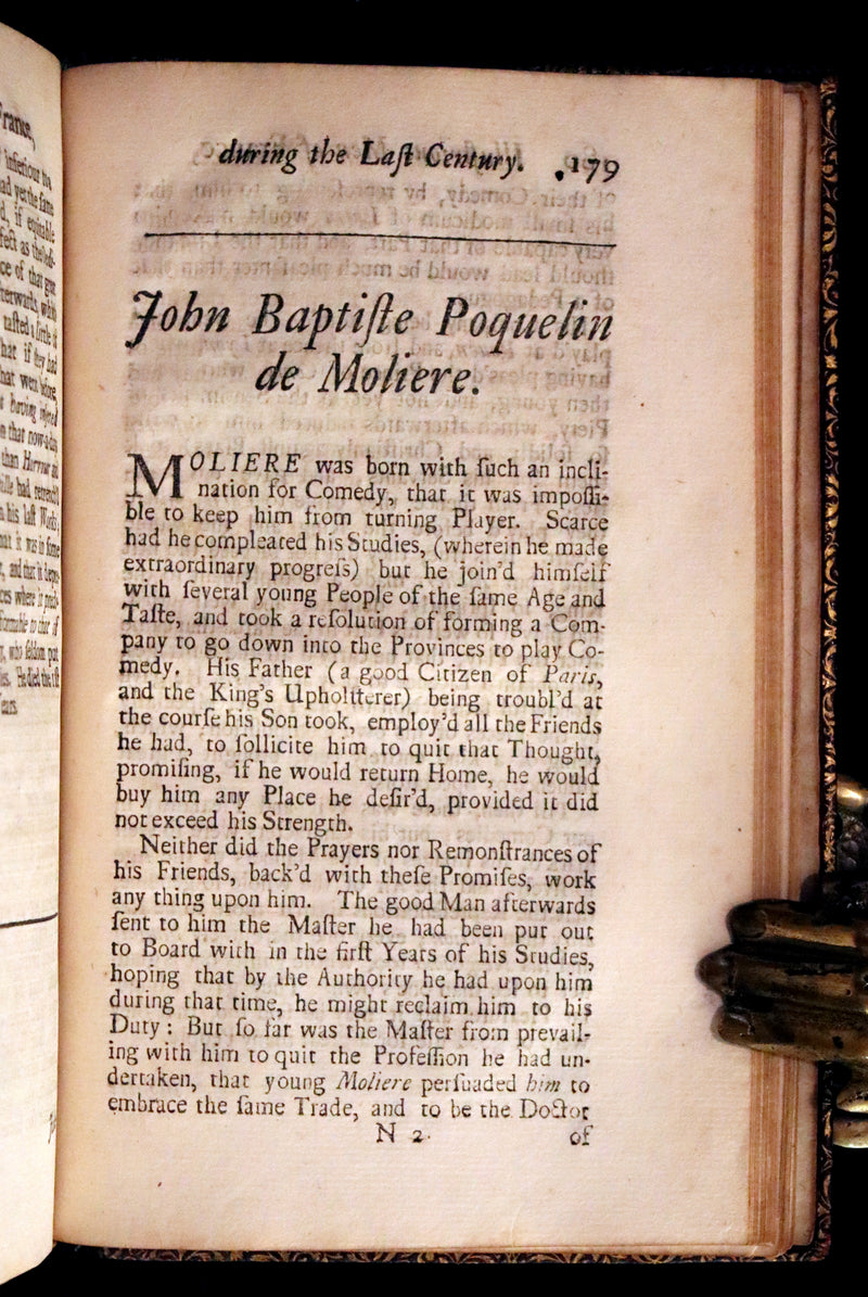 1704 Scarce First English Edition ~ Charles Perrault, Characters Historical and Panegyrical of the Greatest Men that have appeared in France. Volume I.