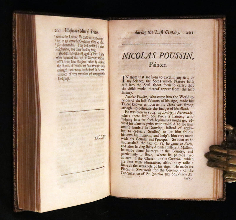 1704 Scarce First English Edition ~ Charles Perrault, Characters Historical and Panegyrical of the Greatest Men that have appeared in France. Volume I.