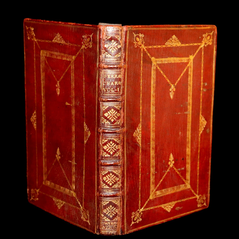 1704 Scarce First English Edition ~ Charles Perrault, Characters Historical and Panegyrical of the Greatest Men that have appeared in France. Volume I.