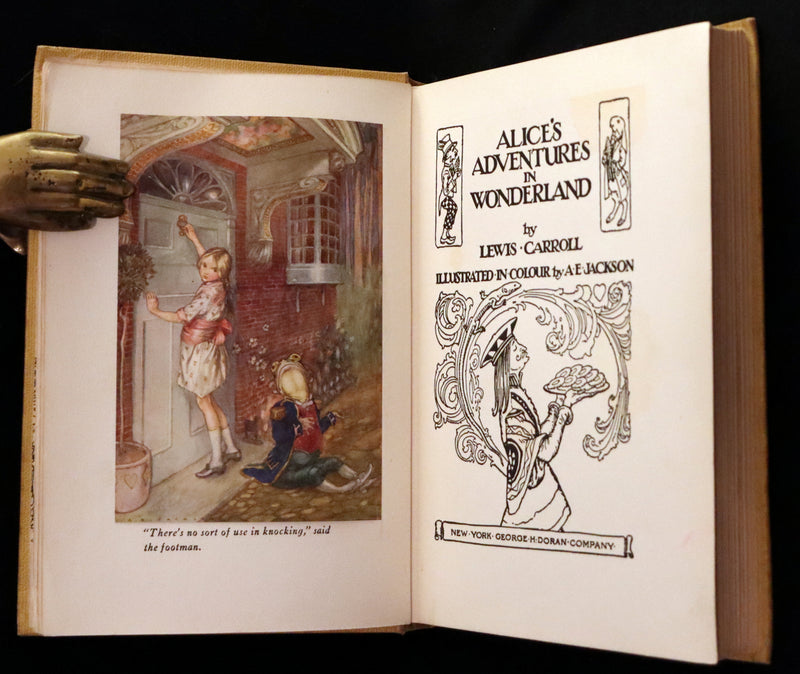 1915 Scarce First Edition - Alice's Adventures in Wonderland illustrated by Albert Edward Jackson.