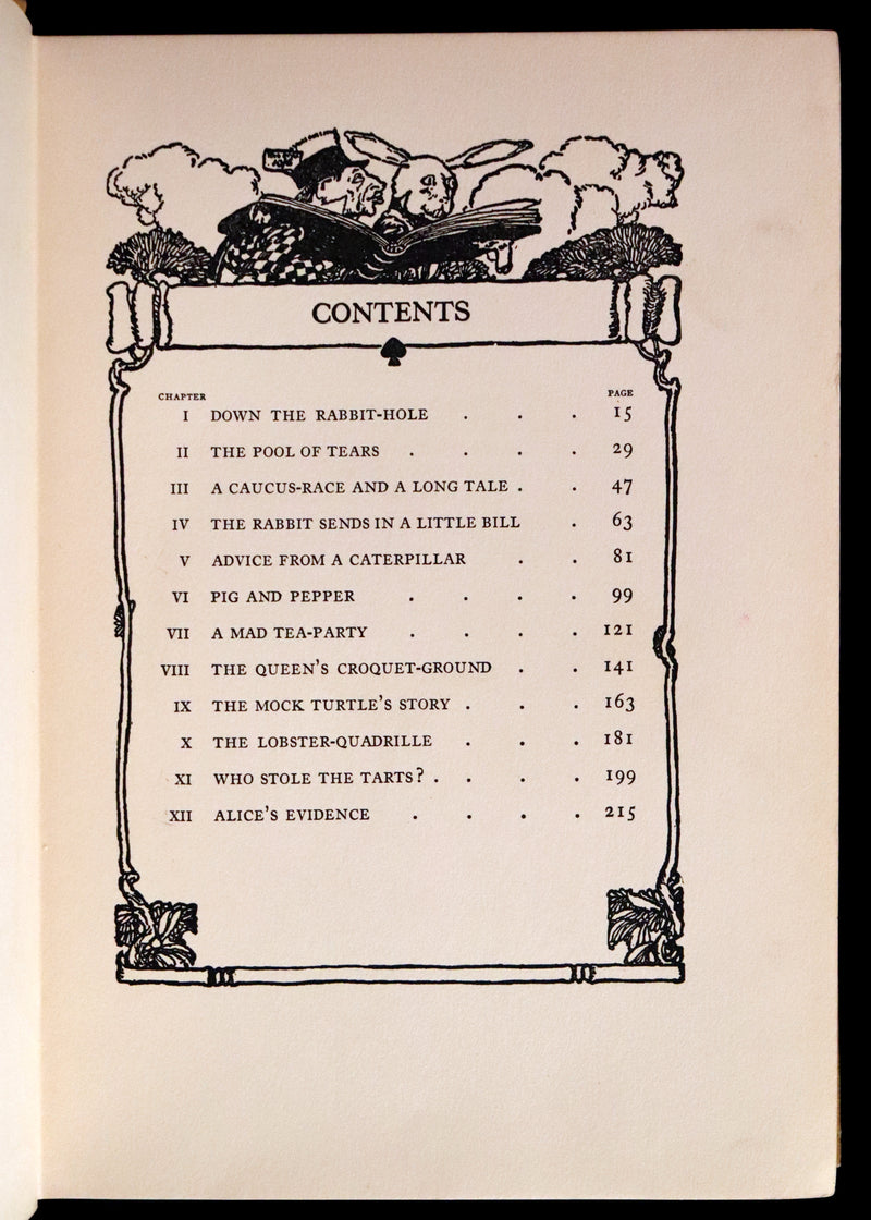1915 Scarce First Edition - Alice's Adventures in Wonderland illustrated by Albert Edward Jackson.