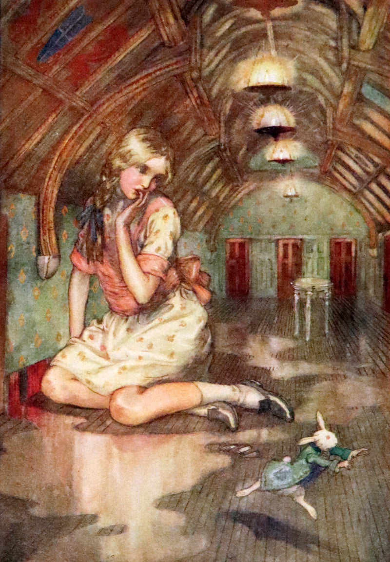 1915 Scarce First Edition - Alice's Adventures in Wonderland illustrated by Albert Edward Jackson.