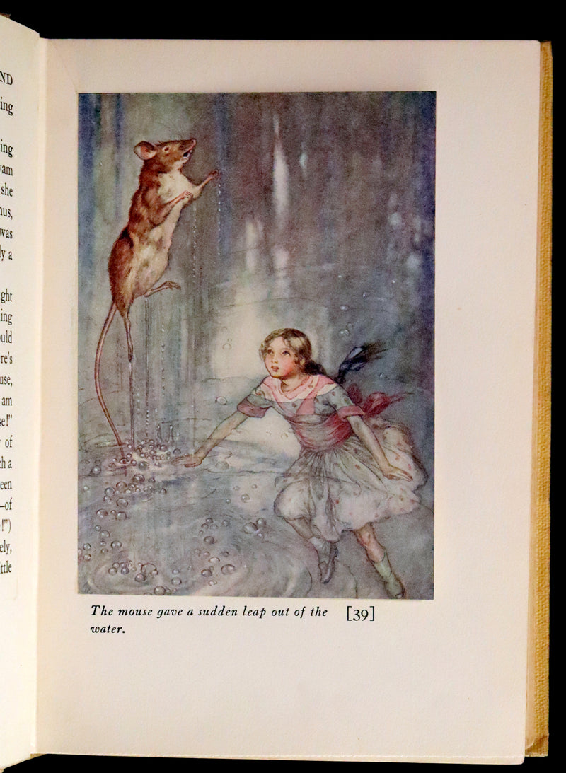 1915 Scarce First Edition - Alice's Adventures in Wonderland illustrated by Albert Edward Jackson.