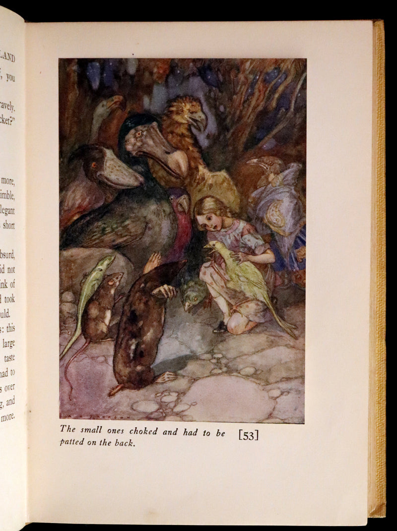 1915 Scarce First Edition - Alice's Adventures in Wonderland illustrated by Albert Edward Jackson.