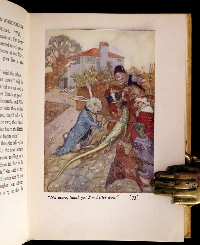 1915 Scarce First Edition - Alice's Adventures in Wonderland illustrated by Albert Edward Jackson.