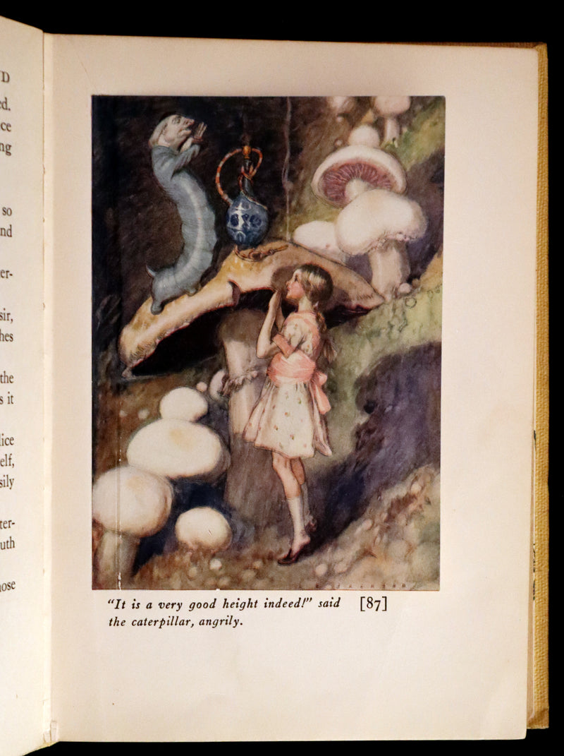 1915 Scarce First Edition - Alice's Adventures in Wonderland illustrated by Albert Edward Jackson.
