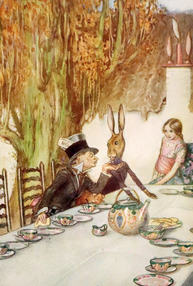 1915 Scarce First Edition - Alice's Adventures in Wonderland illustrated by Albert Edward Jackson.