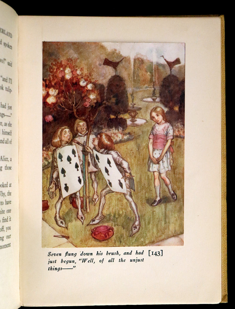 1915 Scarce First Edition - Alice's Adventures in Wonderland illustrated by Albert Edward Jackson.