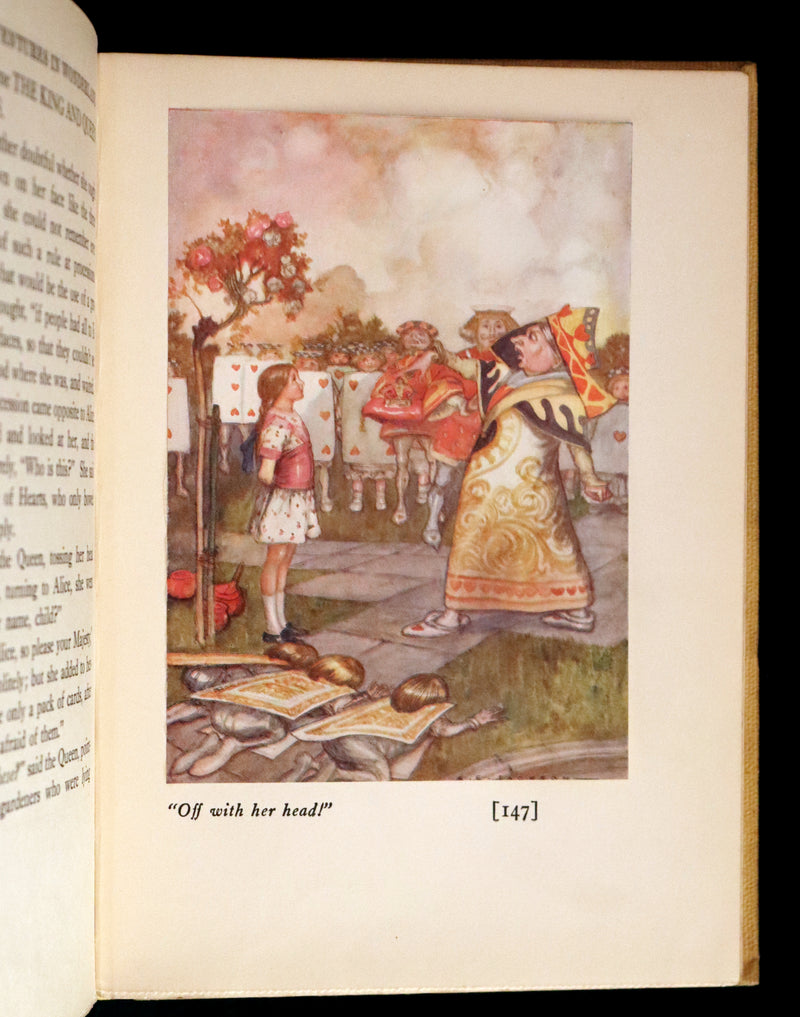 1915 Scarce First Edition - Alice's Adventures in Wonderland illustrated by Albert Edward Jackson.