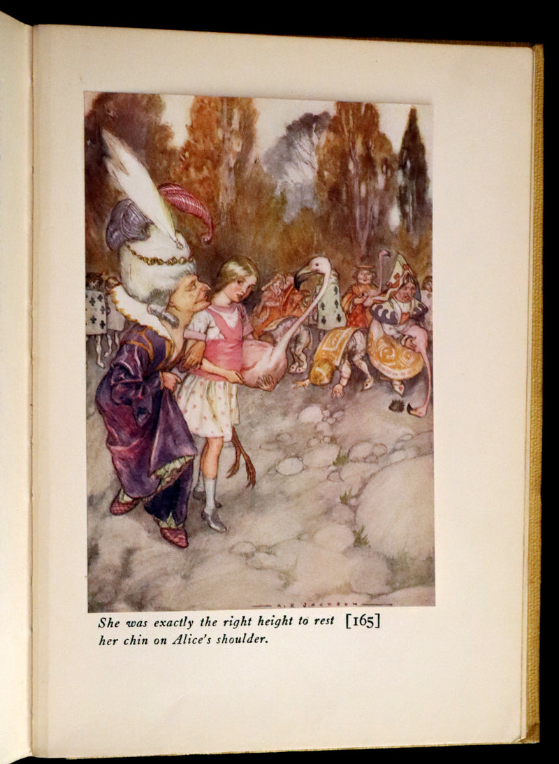 1915 Scarce First Edition - Alice's Adventures in Wonderland illustrated by Albert Edward Jackson.